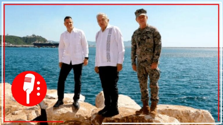 Supervisa AMLO avances del rompeolas en el Puerto de Salina Cruz, Oaxaca