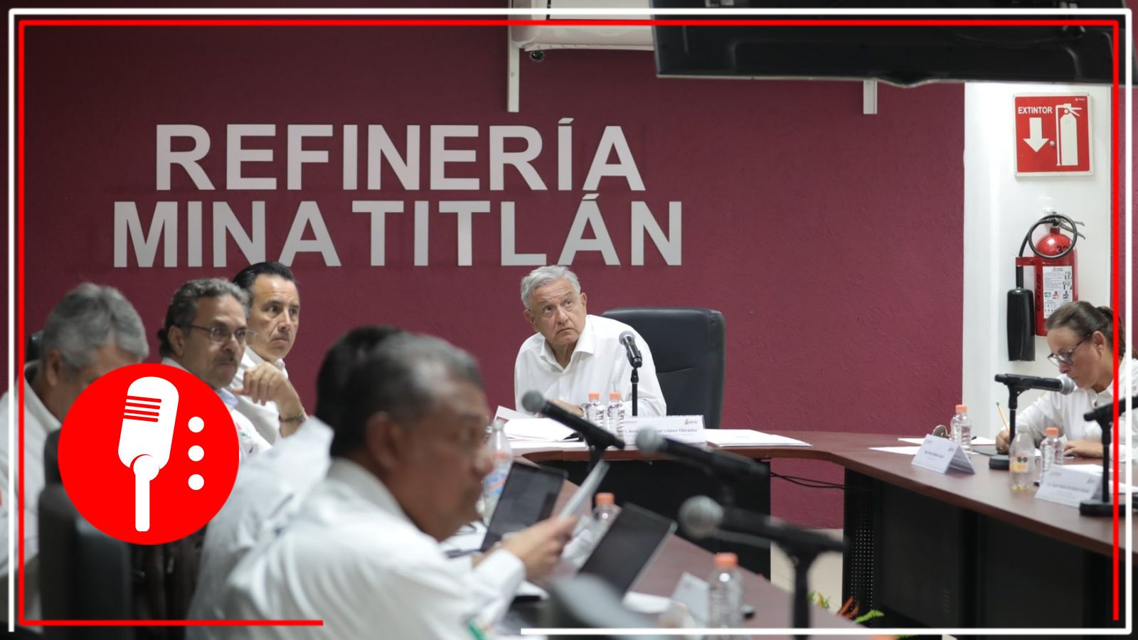 AMLO supervisa avances en Refinería de Minatitlán