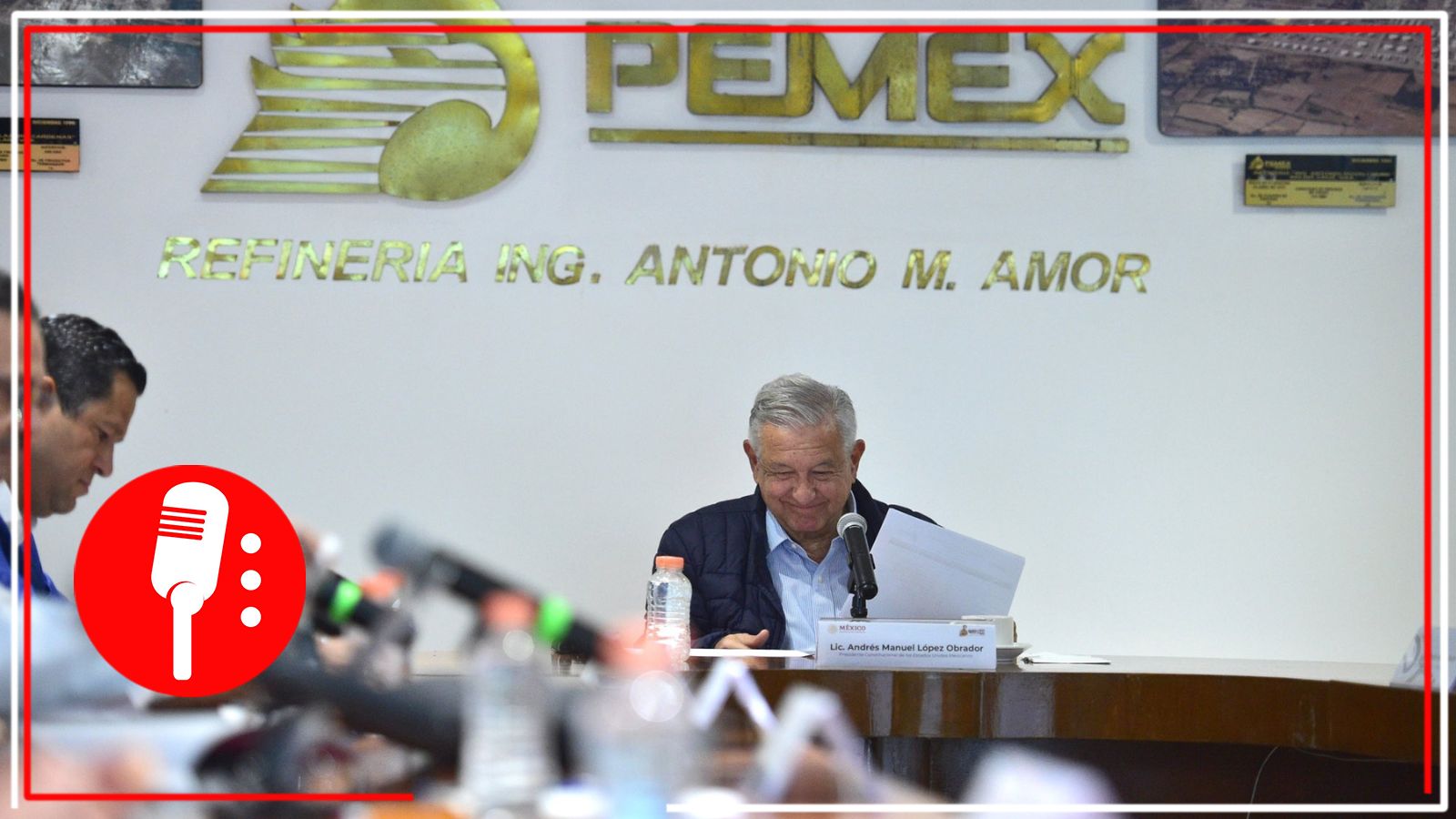“Vamos hacia la autosuficiencia energética”: AMLO supervisa refinería en Salamanca
