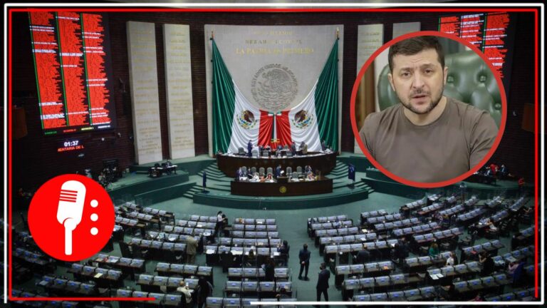 Rechazan mensaje virtual de Zelenski en la Cámara de Diputados