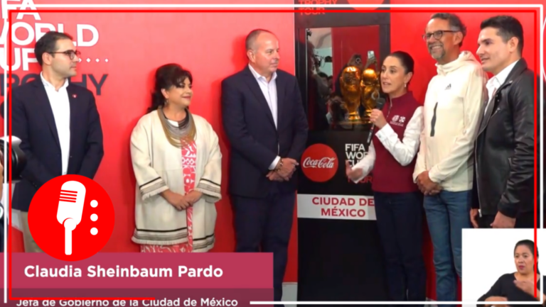 “La FIFA ya no es fifí”: Claudia Sheinbaum elogia el inicio de la gira de la Copa Mundial en CDMX