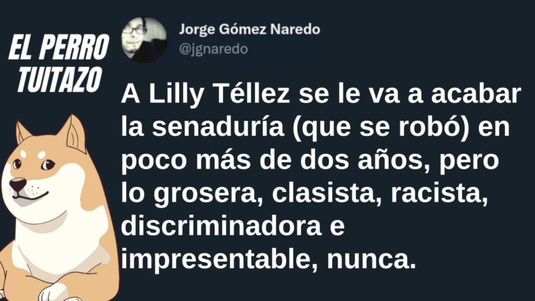 El Perro Tuitazo: Téllez dejará el Senado pero nunca dejará de ser impresentable