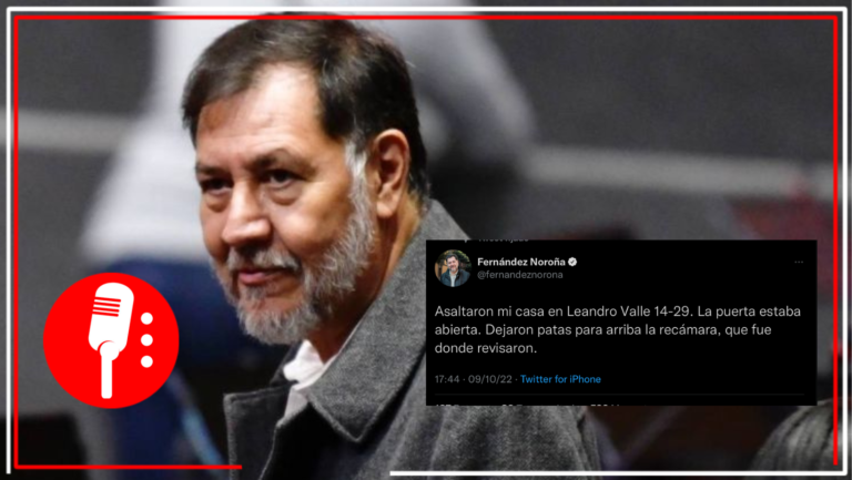 Asaltan casa de Noroña