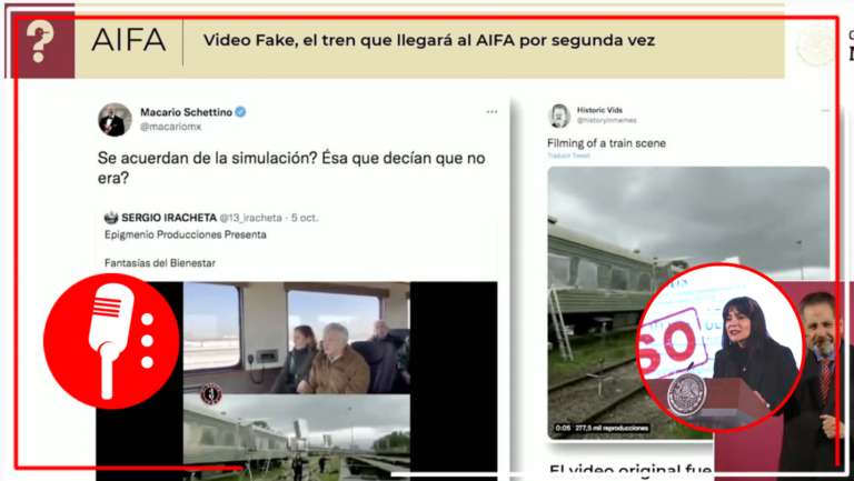 Quién es quién de las mentiras: García Vilchis desmintió por segunda ocasión supuesto montaje del tren del AIFA