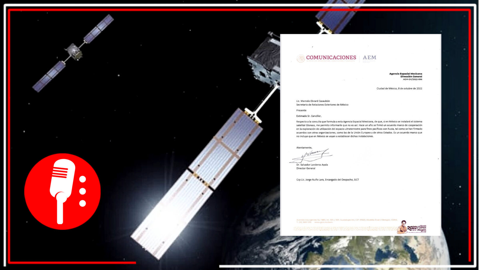 Descarta México instale sistema de navegación ruso ”Glonass”