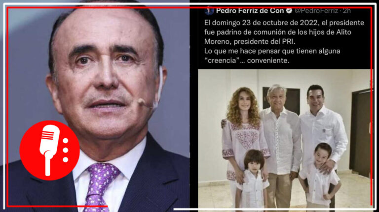 Falso que AMLO haya visitado a “Alito” Moreno recientemente; la foto es de 2018 cuando aún era presidente electo