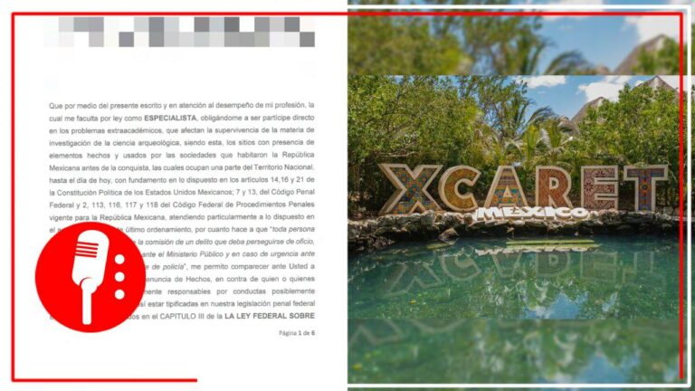 Denuncian penalmente a Grupo Xcaret por privatizar bienes nacionales y arqueológicos para lucrar con ellos