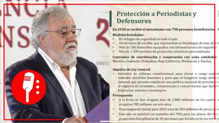 &#8220;Estamos encarando la impunidad&#8221;: Encinas sobre agresiones a periodistas y defensores de DD.HH.