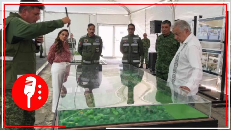 Supervisa AMLO obras del Tren Maya y avances del Aeropuerto Internacional Felipe Carrillo Puerto en Q.Roo