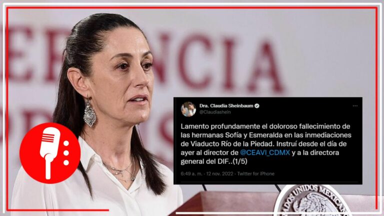 Lamenta Claudia Sheinbaum el fallecimiento de Sofía y Esmeralda, fans de Zoé que murieron al caer en una alcantarilla