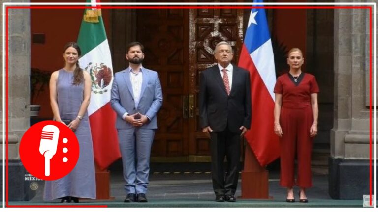 Recibe AMLO en Palacio Nacional a Gabriel Boric, presidente de Chile