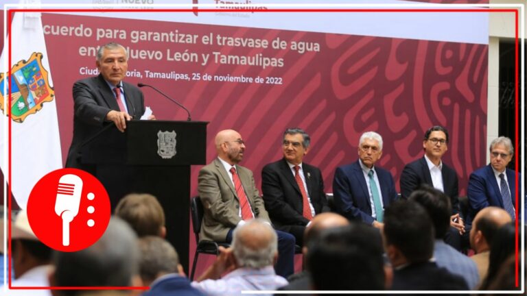 Firman acuerdo de trasvase de agua entre Nuevo León y Tamaulipas; empezará el domingo