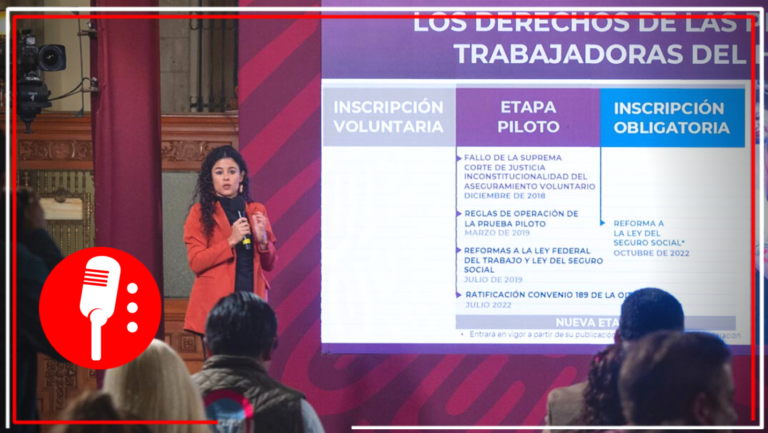 Luisa Alcalde detalló que más de 53 mil trabajadoras del hogar están aseguradas en el IMSS