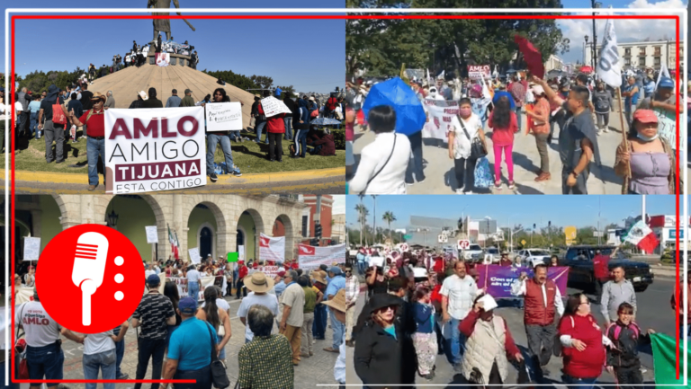 Desde sus estados, acompañan a López Obrador en la marcha por los 4 años de la transformación