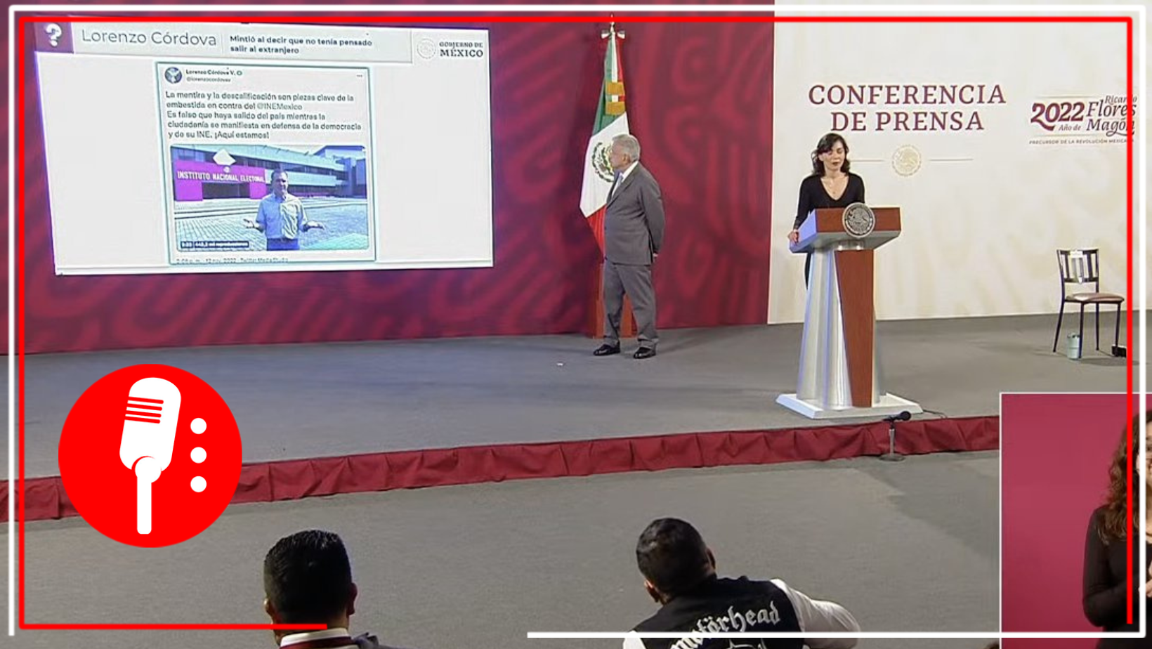 Quién es quién en las mentiras de la semana: Vilchis indicó que es falso que Córdova no haya tenido planes de salir del país durante la marcha en “defensa” del INE