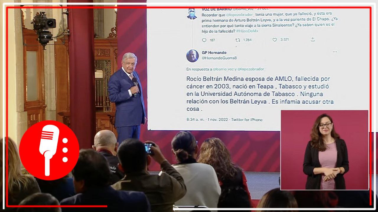 AMLO lamenta bajeza de la oposición y desmiente que Rocío Beltrán haya tenido relación con el crimen organizado