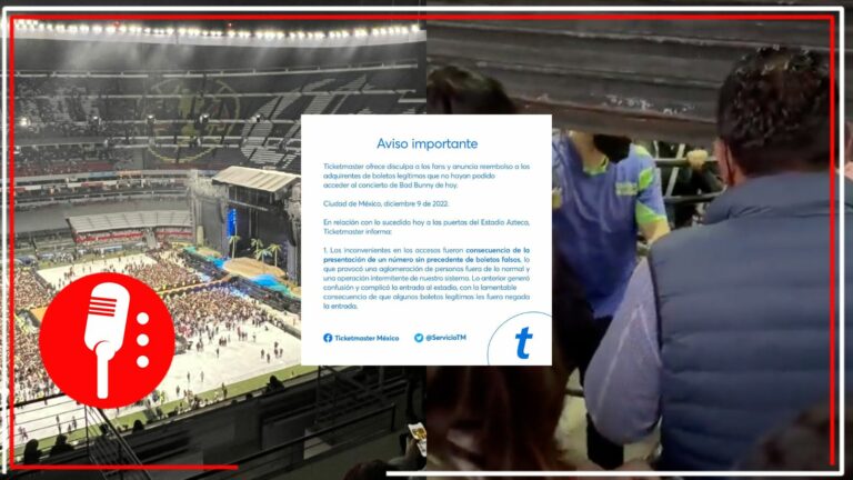 Diputados de Morena llaman a comparecer a TicketMaster tras desastre en el concierto de Bad Bunny