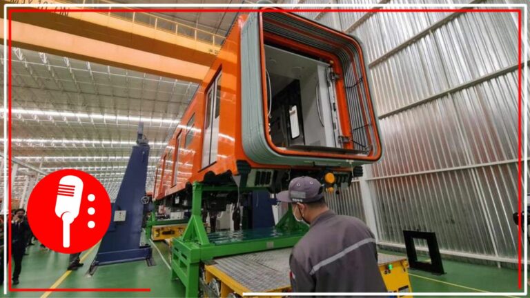 Claudia Sheinbaum muestra proceso de ensamblado de trenes de la Línea 1 del Metro