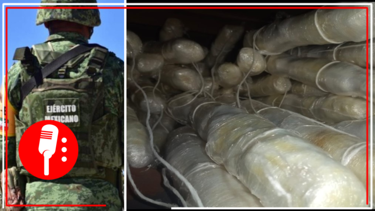 Ejército Mexicano asegura fentanilo y metanfetamina en Sonora