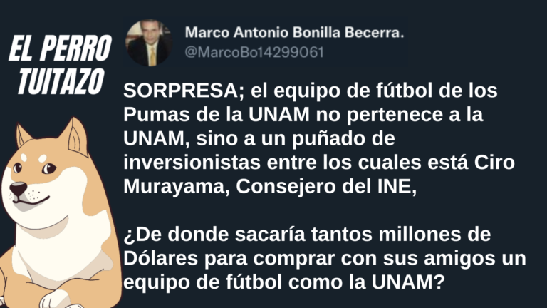 El Perro Tuitazo: Murayama es socio del Pumas
