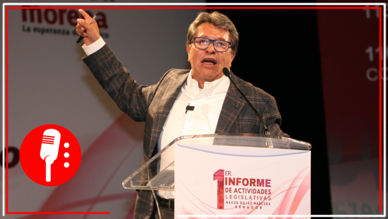 Abuchean a Ricardo Monreal durante un informe de actividades legislativas en el que participó