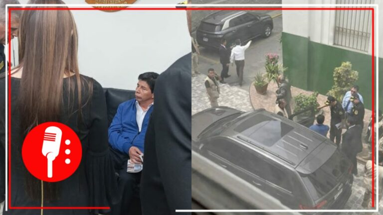 Policía Nacional del Perú detiene a Pedro Castillo, que hace algunas horas anunció la disolución del Congreso