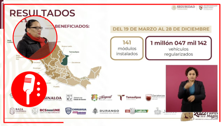 Más de un millón de &#8220;autos chocolate&#8221; han sido regularizados en México; programa se extenderá hasta 2023: SSPC