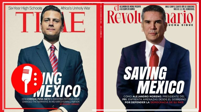 Al puro estilo de Peña Nieto, “Alito” Moreno aparece en portada de revista asegurando que está “salvando a México”; cuestionan cuánto costó la promoción