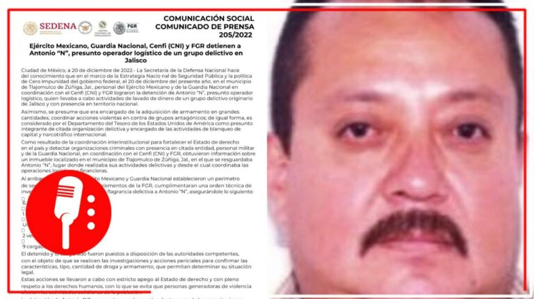 Operador logístico, encargado de compra masiva de armamento ilegal y coordinador de acciones violentas: a esto se dedicaba el hermano de &#8220;El Mencho&#8221;
