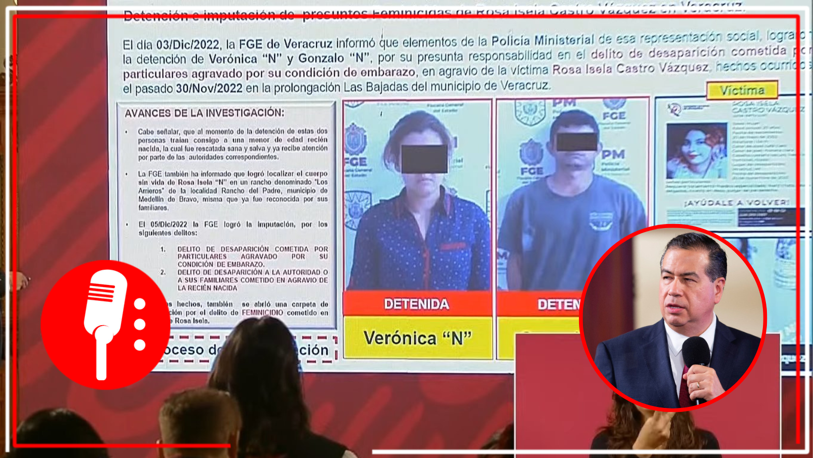 Cero Impunidad: Avances en el feminicidio cometido en contra de Rosa Isela Castro