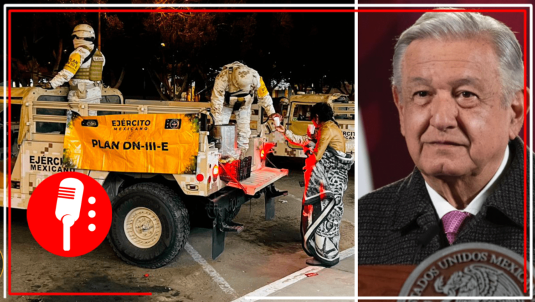 López Obrador anunció el despliegue de las FF.AA. ante bajas temperaturas en el norte del país
