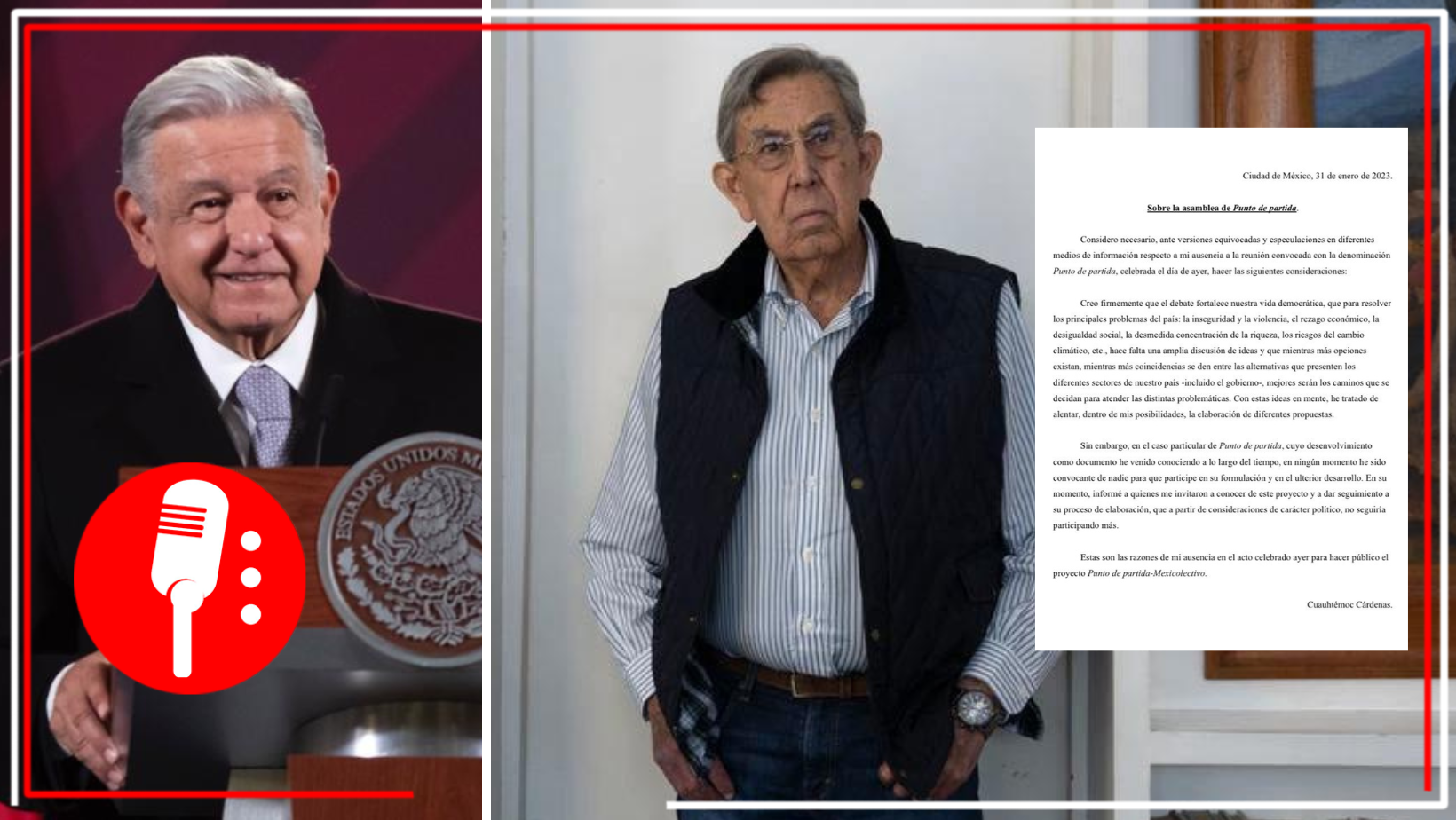 Cuauhtémoc Cárdenas se desliza de Mexicolectivo por consideraciones políticas