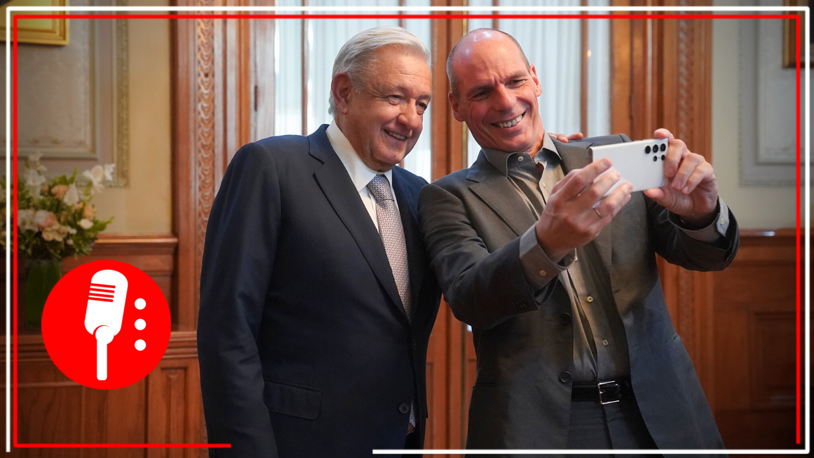 López Obrador se reúne con el economista griego Yanis Varoufakis