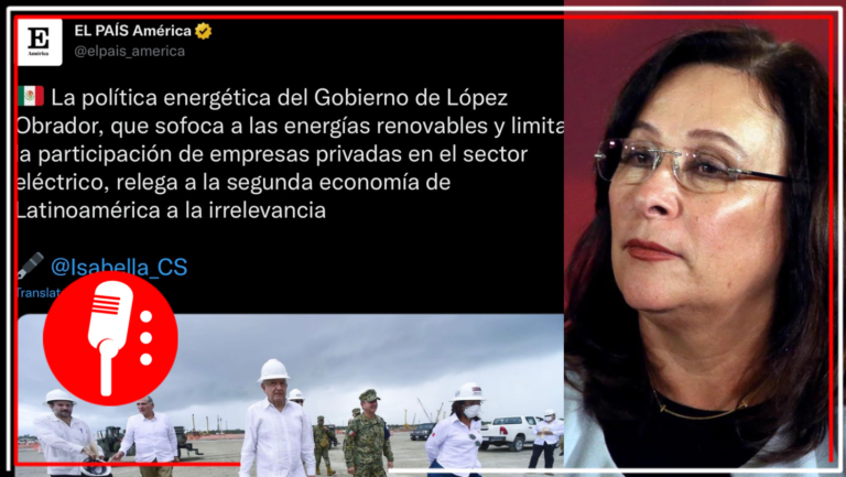 Rocío Nahle García, desmintió a columnista del diario español “El País”