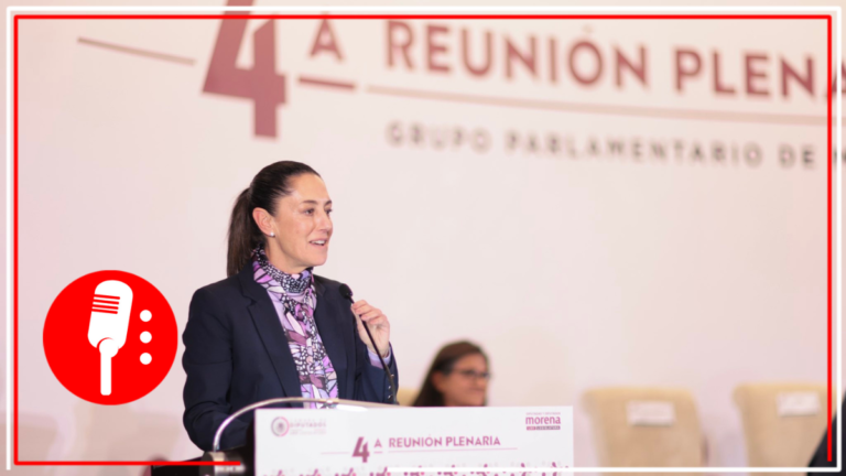 Claudia Sheinbaum participa en la Plenaria de Morena en la Cámara de diputados
