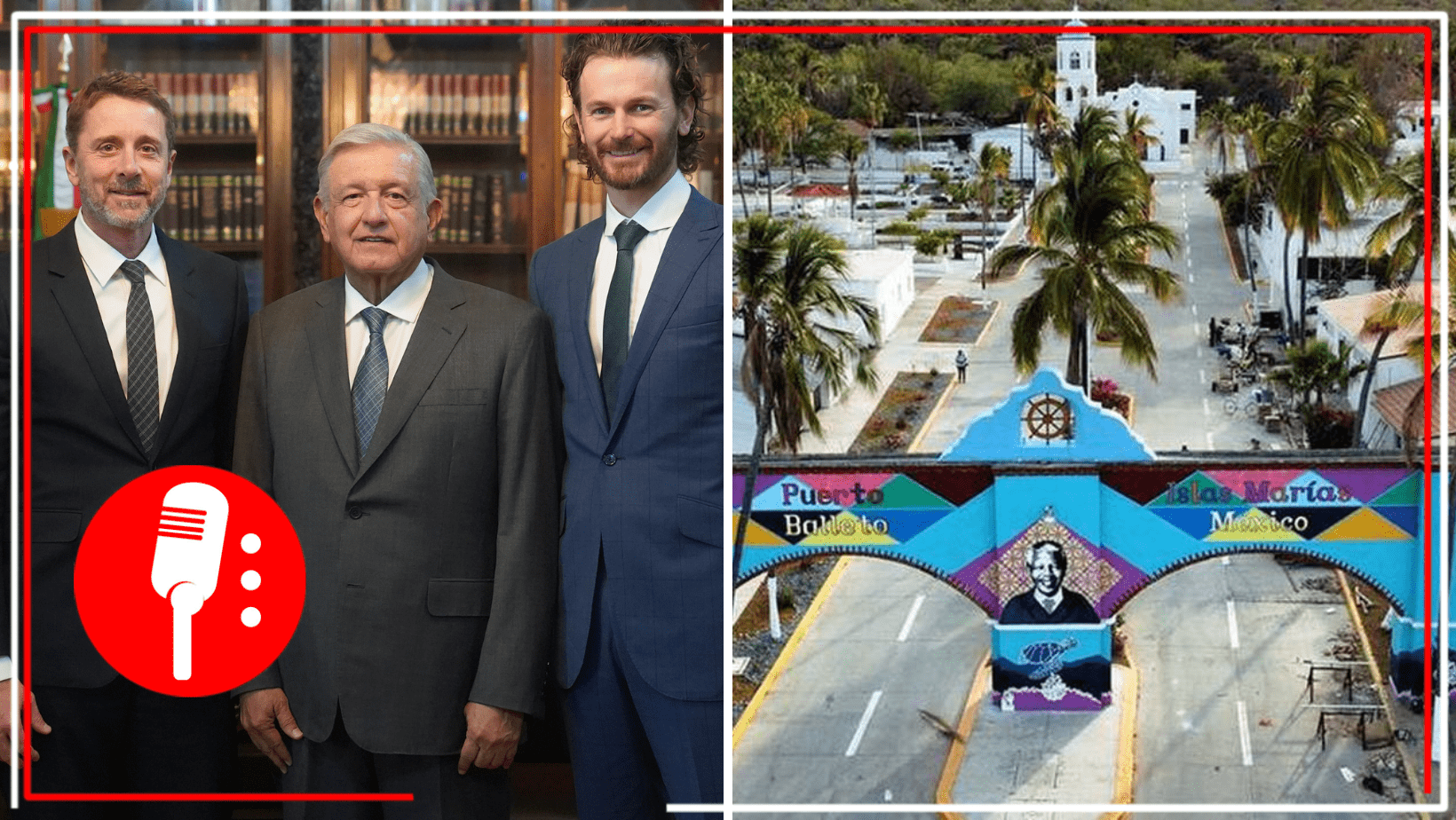 López Obrador sostuvo una reunion con los empresarios estadounidenses Sky Dayton y Steuart Walton