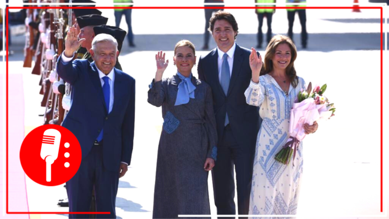 El Primer Ministro de Canadá, Justin Trudeau, llega al AIFA