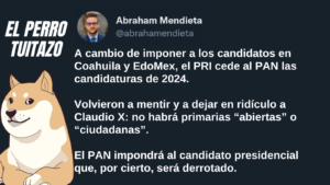 El Perro Tuitazo: El candidato que imponga el PAN será derrotado
