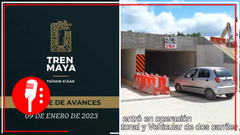 El Fonatur presentó el reporte de avances al 9 de enero de 2023 del Tren Maya
