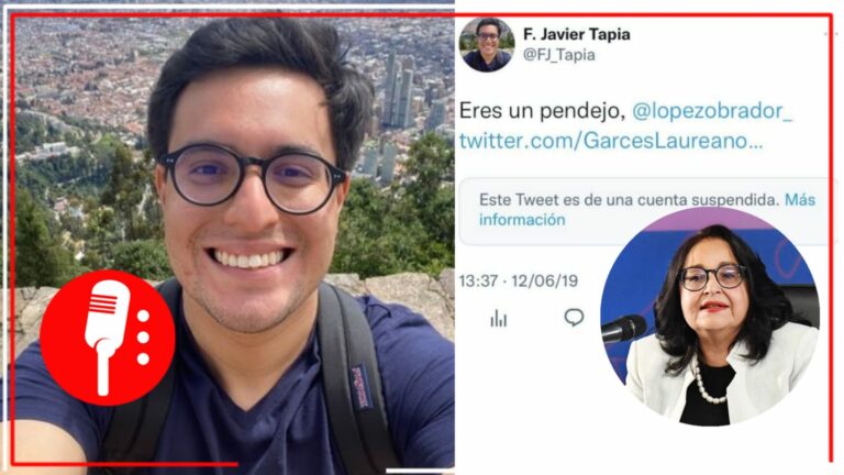 Javier Tapia, el colaborador de Lucía Piña, ministra presidenta de la SCJN, que lanzó insultos contra AMLO y quienes lo apoyan