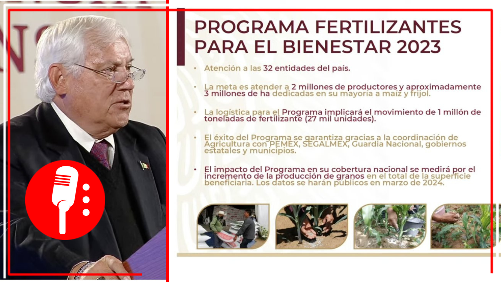 En 2023 el programa de Fertilizantes Gratuitos atenderá a 2 millones de beneficiarios en todo el país: Agricultura