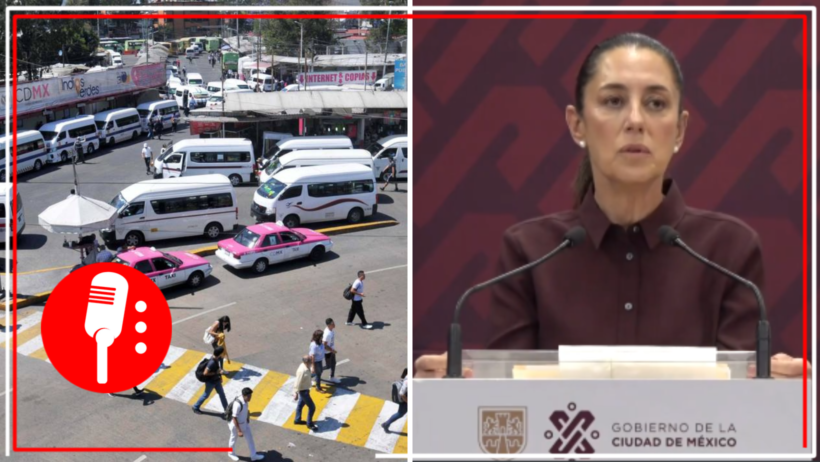 Claudia Sheinbaum anuncia mayor vigilancia en paraderos de la Ciudad de México