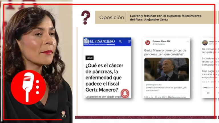 Quién es quién en las mentiras de la semana: falso que Alejandro Gertz Manero tenga cáncer de páncreas y que haya muerto