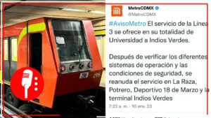 Línea 3 del Metro ya opera en su totalidad; autoridades señalan que las pruebas se llevaron a cabo de manera estricta y rigurosa