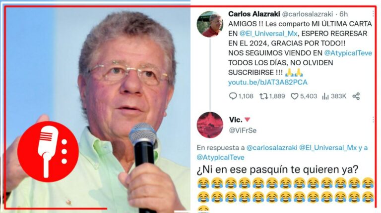 ¿Ni en ese pasquín te quieren ya?: internautas reaccionan a la salida de Carlos Alazraki de El Universal
