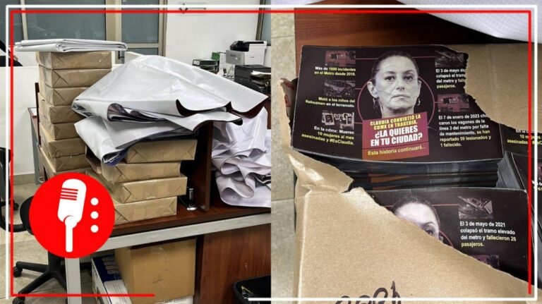 Contraloría de la CDMX encuentra propaganda contra Claudia Sheinbaum en instalaciones de la alcaldía Cuauhtémoc