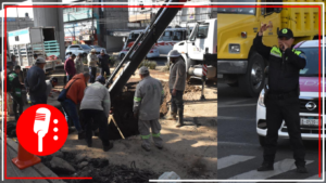 Sacmex y alcaldía continúan con la reparación de fuga sobre avenida Tláhuac