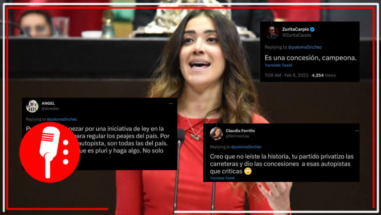 Paloma Sánchez culpa a la 4T del aumento de peajes; le recuerdan que esas carreteras son concecionadas gracias a su partido