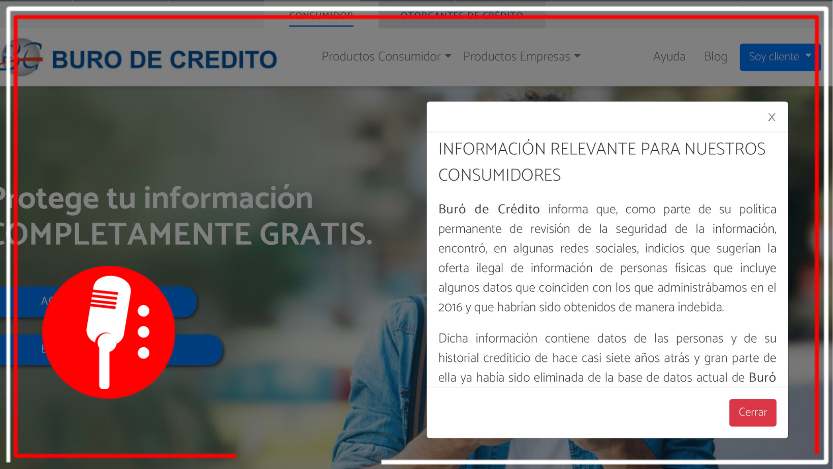 Buró de Crédito denuncia presunto hackeo; roban datos e historial crediticio de clientes