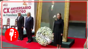 Conmemoran el CX aniversario luctuoso de Francisco I. Madero en Palacio de Gobierno
